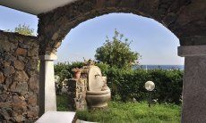 Apartment Castededdu 9 | Blick über das Meer der Costa Rei Garten