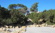 Apartment Cala Liberotto II | Hausansicht vom Strand Strand vor dem Haus