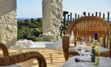Li Conchi 2 | Aperitif auf der Terrasse mit Blick über die Landschaft auf das Meer Aperitif auf der Terrasse