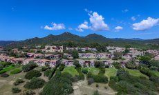 Luftansicht von Sant Elmo in Sardinien