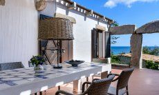 Terrasse mit Esstisch und Meerblick, Casa 15, Sant Elmo