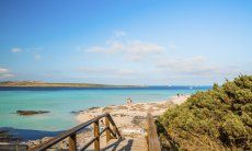 Zugang zum Strand von La Pelosa Stintino