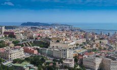Cagliari Luftansicht der Altstadt