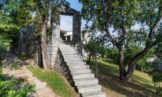 Casa 23 | Archaischer Treppenaufgang aus Granit zum Haus Casa 23, Sant Elmo