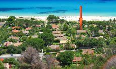 Villa La Viola | Lage der Villa ganz nah am Meer Costa Rei von oben