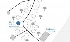 Villa Gioconda 21 | Lageplan der Villa Lageplan der Villa