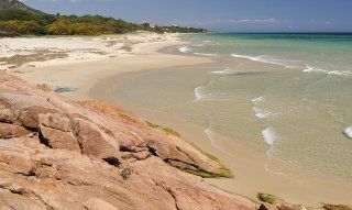 Strand von Santa Margherita, 350 Meter