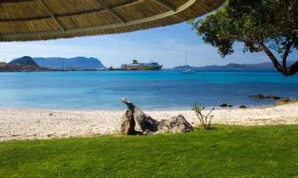 Golfo Aranci Blick aufs Meer