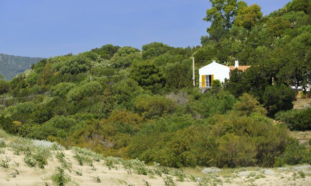Villa Bau Cannas | Villa vom Strand aus gesehen Villa Bau Cannas