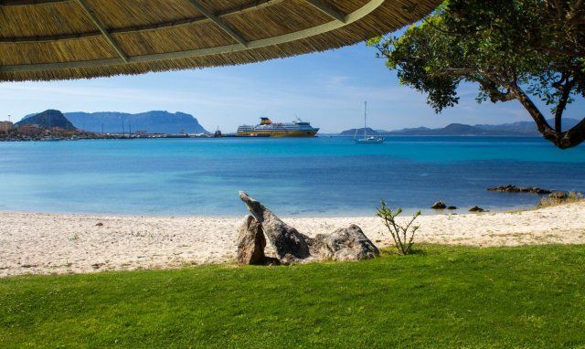 Golfo Aranci Blick aufs Meer